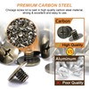120Sets Chicago Screws, 6 Sizes Leather Rivets Assorted Kit, Chicago