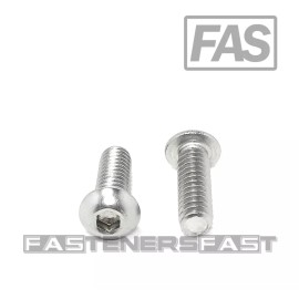 FAS (50) 1/4-20X3/4" Button Head Socket Cap Screw Stainless Steel Allen (50 PCS)
