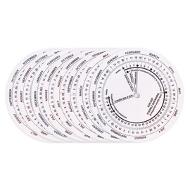 8Pcs Pregnancy Wheel Badge Card, Pregnancy Wheel Due Date Calculator for Doctors Midwives Nurses Pregnant Patients
