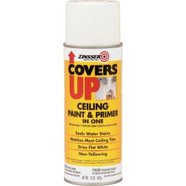 Rust-Oleum Zinnser 03688 Covers Up Stain Sealing Ceiling Paint, White