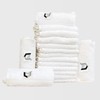 The London Linens Luxury Face Towels White Flannel Face Cloth-