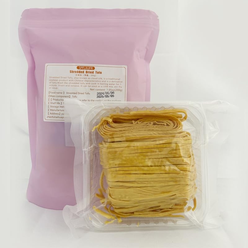 Dried tofu skin豆腐丝 豆腐皮干货素食豆制品Shredded tofu200g