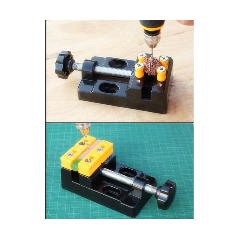 Mini Bench Clamp Flat Table Vice Adjustable Drill Press Vice
