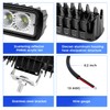 6 Inch Led Light Bar Flood Beam Aluminum 6000K White