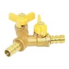 Beduan 3 Way Shut Off Ball Valve, 5/8" Hose Barb
