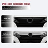 Front Bumper Chrome Delete Vinyl Wrap Overlay fit for 2018