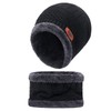 FleurUneffe Knit Hat, Neck Warmer, 2-Piece Set, Fleece Lined, Hat,