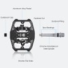 Double-sided Clip Pedals MTB Pedals Cycle Pedals with Cleats Replacement