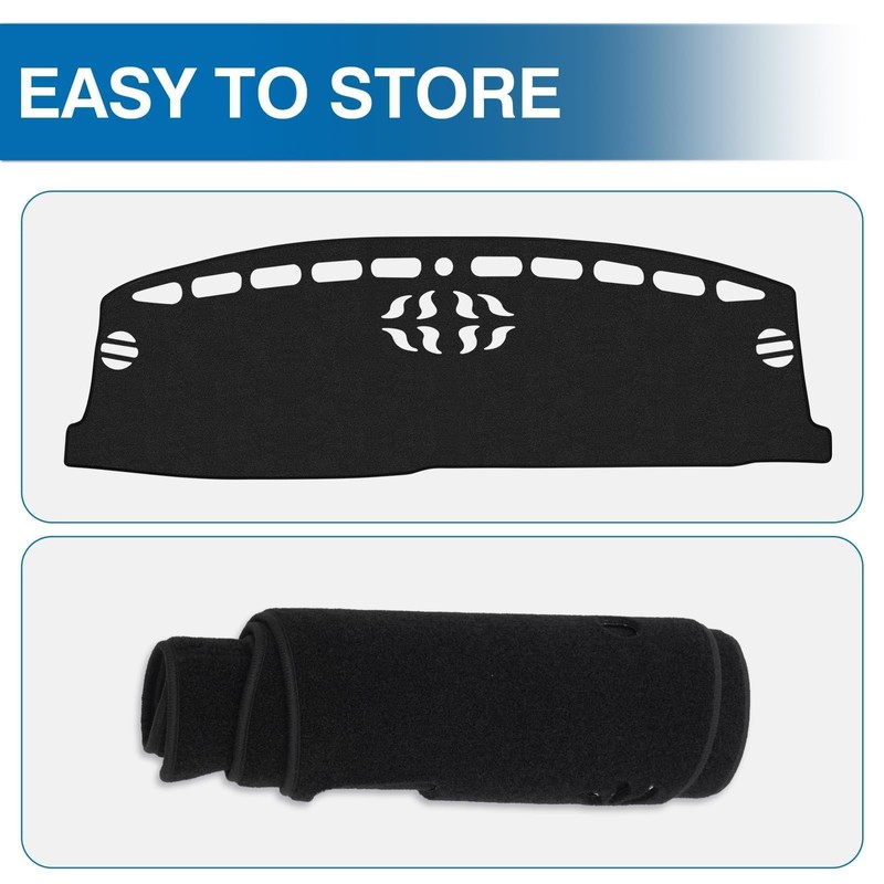 KUST Black Dash Cover for Ford Escape 2020-2023 2024 2025