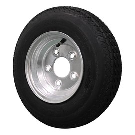 Antego Tire and Wheel (Set of 1) 4.80-8 Tire and Wheel Assembly, Galvanized 5 Lug Trailer Tire and Wheel, 6 Ply, Load Range C