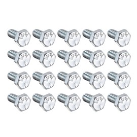 sourcing map Hex Head Screw Bolts Carbon Steel 1/4"-20x1/2" Fastener Grade 5 UNC 20pcs