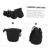 SUPVOX 4pcs Camera Lens Storage Bag Neoprene Lens Pouch Holders