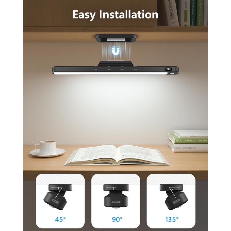 Ferswe 5W Motion Sensor LED Light Bar with Remote, 2500mAh