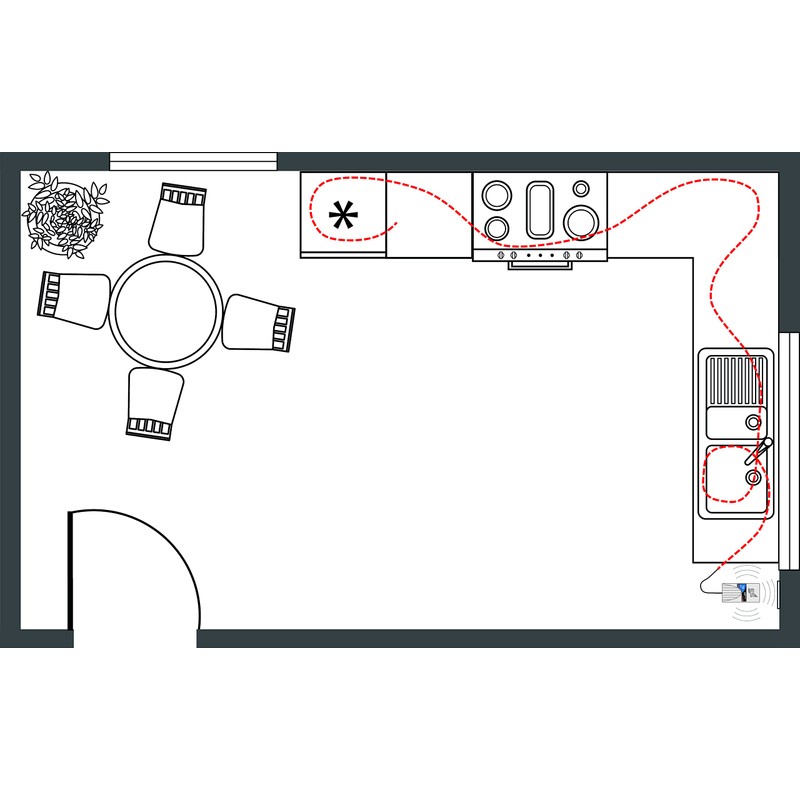 Schabus Water Detector SHT 450 with Sensor Cable, Plugin Socket