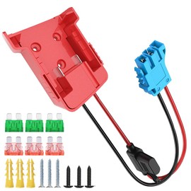 GRZWAYS 18V Adapter Compatible with Mil.Waukee M18 Battery, for Po.wer Wheel Battery Conversion Kit with and Wire Harness Connector, Compatible with Peg-Pere.go Kids Ride-on Toy with 30A 40A Fuse