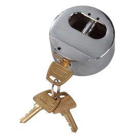 Trimax THPXL Hockey Puck Internal Shackle Trailer Door Lock - Rekeyable