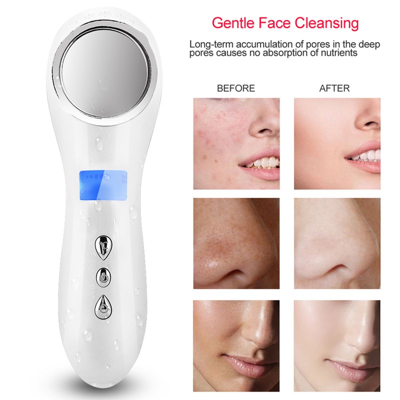 Protable USB Hot&Cold Rejuvenation Instrument Face Beauty Machine Beauty Massager