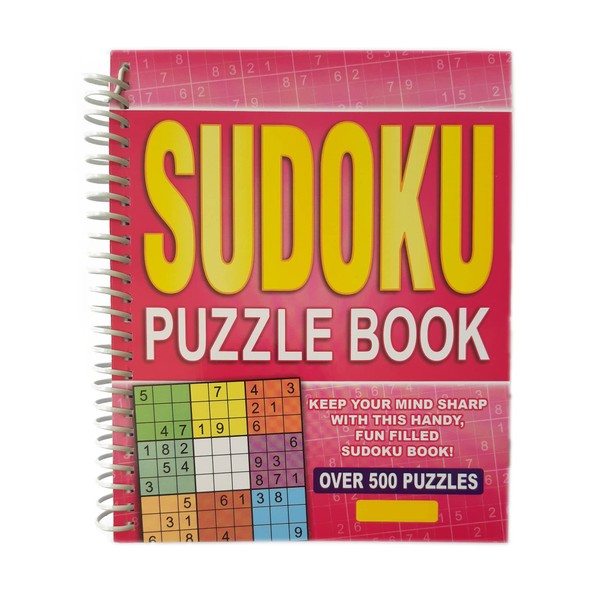 WF Graham Sudoku Puzzle Book - Spiral Bound Brain Teasers Travel Puzzles Book with over 500 Logic Puzzles