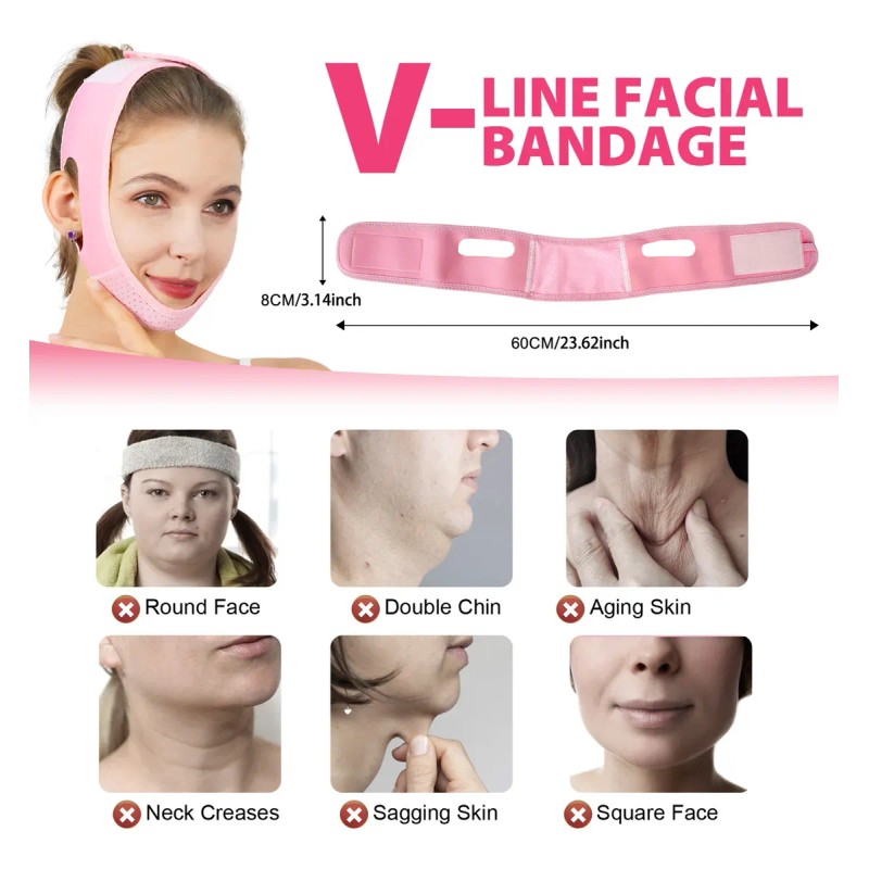 Faja Facial Mentonera Reafirmante Para Bichectomía Grande