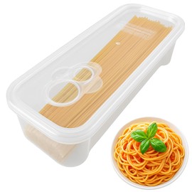 BNYD Microwave Pasta Cooker with Built-in Strainer Lid – Spaghetti Noodle Maker for Quick, Easy Cooking – Portion Control & BPA-Free Container
