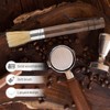 Bamynoir Coffee Grinder Brush, Espresso Machine Cleaner with Wooden Handle