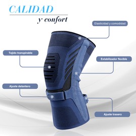 KERD_DANS Compression Knee Brace for Meniscus and Ligaments, Sports Knee Brace, Non-Slip, Tendonitis, Stabilizer to Support Ligaments and Patella Tendon (Medium)