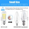 TRIJZHOU E12 Candelabra LED Light Bulbs 3W 25W Equivalent, 6000K