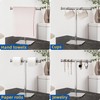 RUACQ T-Shape Hand Towel Holder Stand, 12inch Weighted Base Towel