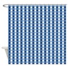 CafePress UNC Basketball Argyle Carolina Blue Decorative Fabric Shower Curtain