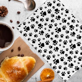 KFXHANGD Dog Paws Kitchen Towels Dishcloths Set of 2, Dog Mom Gifts, Dog Paws Dish Towel, Cute Dog Paw Decorative Hand Tea Towels for Bathroom Kitchen, Dog Lovers Gifts for Women 16×24 Inches