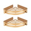NearMoon Bathroom Corner Shelf Shower Caddy 2 Pack, No Drill,
