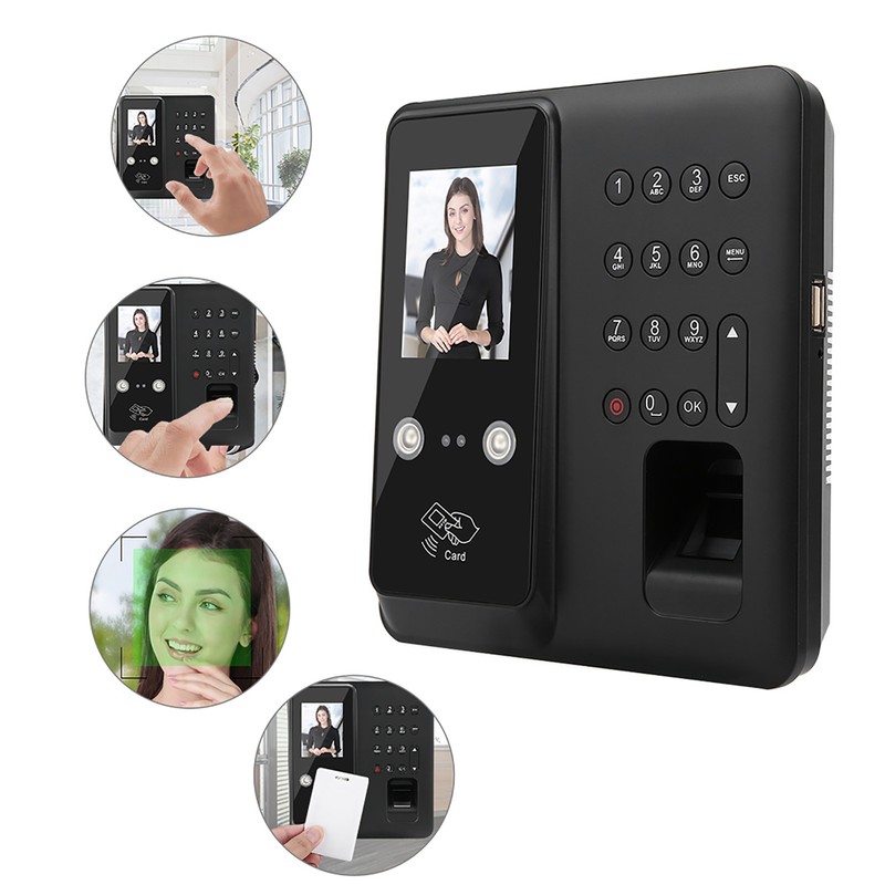 2.8in TFT TCP/IP 125KHZ Facial Fingerprint RFID Card Password Time