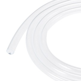 sourcing map PVC Transparent Hose Plastic Vinyl Tubing 10mm ID 12mm OD 1m Flexible for Water Tube, Air Line