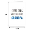 Qiliji New Grandpa Card, Pregnancy Reveal Cards for Dad Father