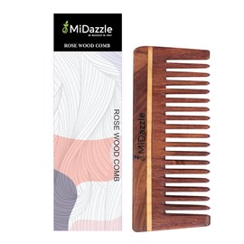 Midazzle Natural Handcrafted Sheesham Rosewood Hair Comb for Men and Women (MIRC00003)