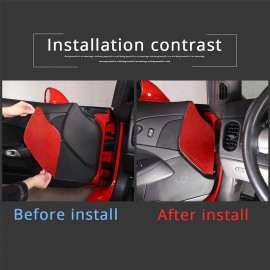 car-king888 Red Carbon Car Door Anti Crash Cushion Panel Trim For Corvette C6 Z06 2005-2013
