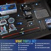 MICTUNING P1B RGB 8 Gang Switch Panel, Multifunction Toggle Momentary