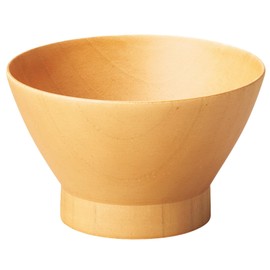 Natural Wood Soup Bowl (Soup Bowl), Wooden Miso Soup Bowl, Natural, Diameter Approx. 4.5 x Height 2.8 inches (11.5 cm) x Height 2.8 inches (7 cm), Capacity Approx. 10.1 fl oz (300 ml) 18716