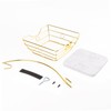 Livabber Countertop Fruit Basket Bowl with Banana Hanger, Modern Standing