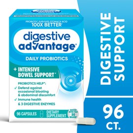 Digestive Advantage Intensive Bowel Support, 96 Capsules (Pack of 3)