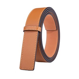 Vatee's Genuine Leather Replacement Belts For Women Without Buckle Dress Belt Strap 1.14"(29mm) Wide 43" Long Yellow