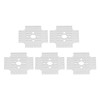 5pcs Hole Pattern Brackets Aluminum Alloy Holes Grid Plates for