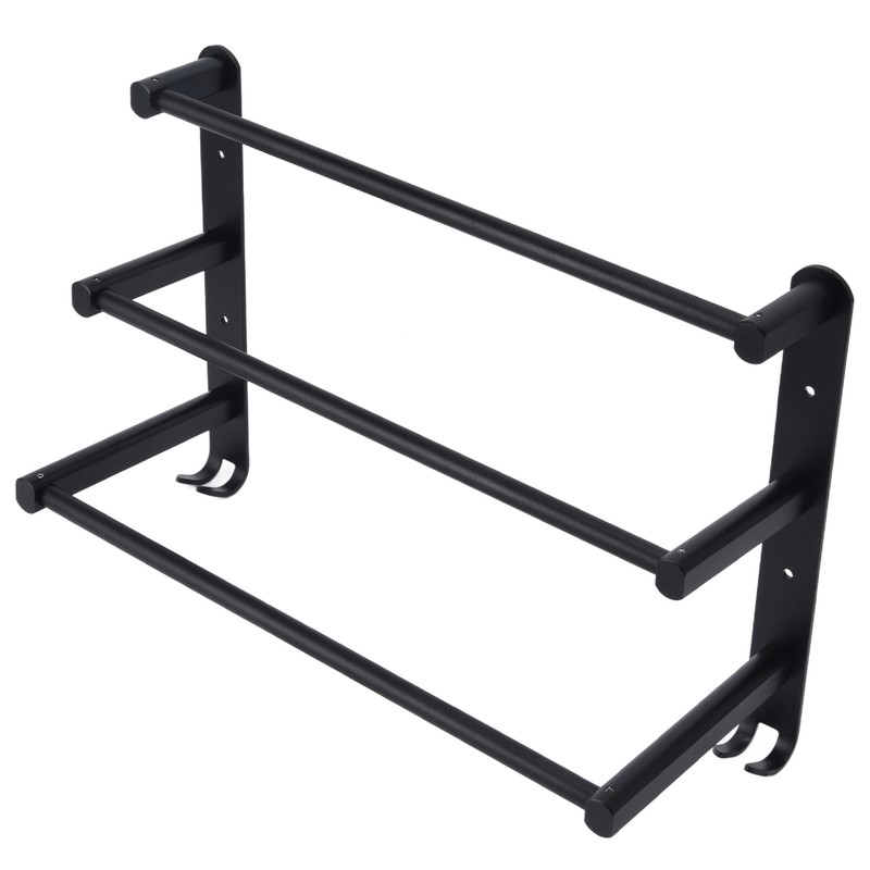 3 Tiers Bath Towel Bar Wall Mounted Bathroom Towel Hanger