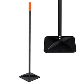 Vhelyom Steel Tampers Tool 10 X 10 Inch,Labor-Saving All-Steel Heavy-Duty, Landscaping, Installing Pavers and Repairing Asphalt Pavements, Black