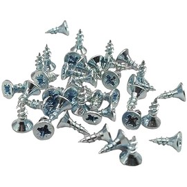 10mm screws M3 Self-Tapping Wood Screw Zinc Plated Small Silver Long 10mm x 3.5mm (0.40"x0.14") Box of 100pcs