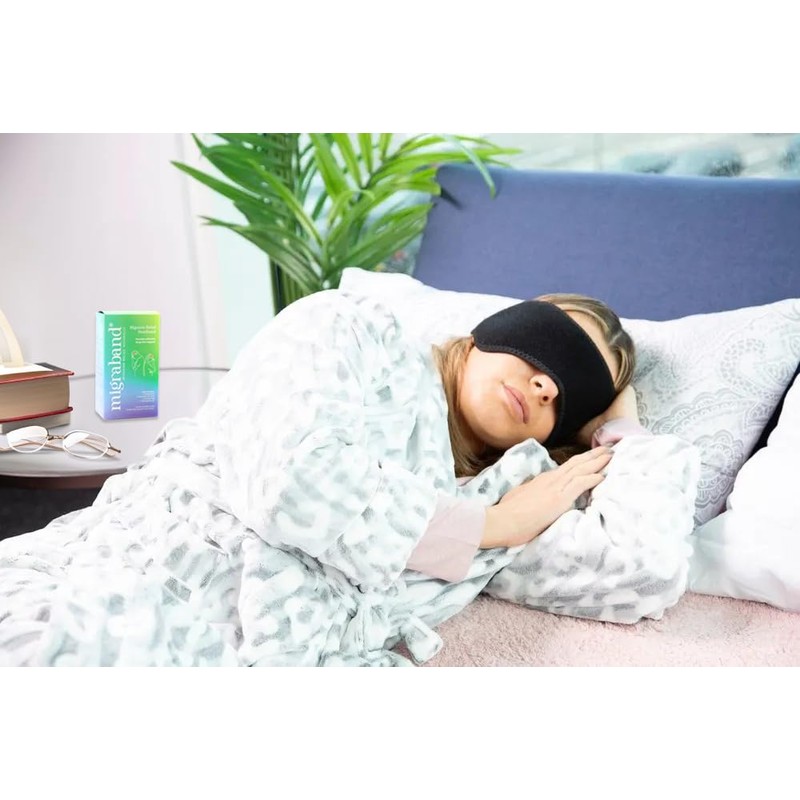 Migraband Migraine Relief Compression Headband with Hot/Cold Gel Pack