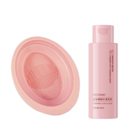 TOEDO Makeup Brush Cleaner Set Makeup Brush Cleaner Mat Makeup Brush Cleanser For Deep Cleaning Tools Makeup Brush,Sponge and Puffs