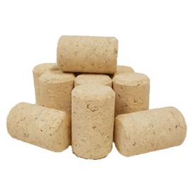 100 Treated Wine Corks Made of Compressed Cork, 38 x 23.5 mm, Wine Quality