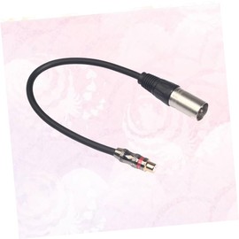 Vaguelly 2pcs RCA Female to XLR Male Audio Adapter Cable Construction for Microphones Amplifiers and Speakers for Sound