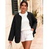 Flygo Women's Oversized Quilted Lightweight Jacket Button Down Puffer Padded